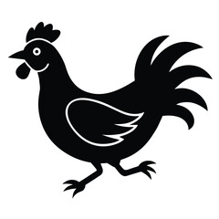 Fototapeta premium running-chicken-vector-icon-on-white-background [Converted].eps