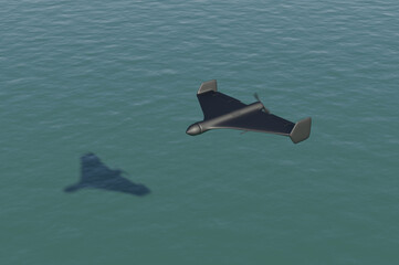 3D drone kamikaze shahed or geranium