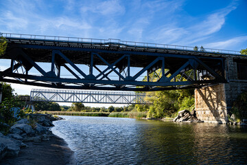 View of bridge over Rouge River in Rouge National Urban Park.