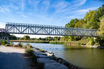View of bridge over Rouge River in Rouge National Urban Park.