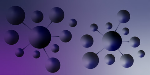 Abstract molecule atom network connection isolated on white background. Molecules and atoms on a large scale on green background. Modern Drugs Medical and Pharmaceutical Icons for Science, Healthcare