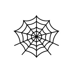 Illustration of a spider web design on transparent background