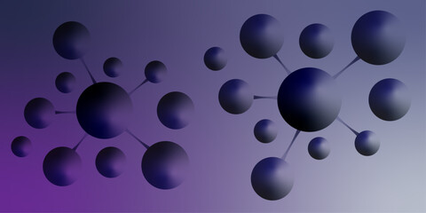 Abstract molecule atom network connection isolated on white background. Molecules and atoms on a large scale on green background. Modern Drugs Medical and Pharmaceutical Icons for Science, Healthcare