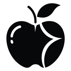Black apple features a distinct white bite illustration against the background