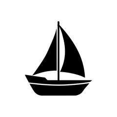 Silhouette of a sailing boat