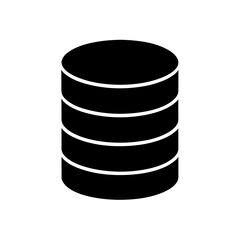 Database stack in black color