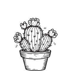 Cute Cacti in Love Adorable Plant Friends