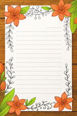 framework for photo or congratulation