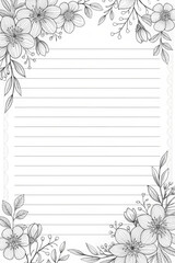 vector floral background with flowers