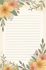 floral background with place for text