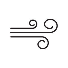 wind icon or logo isolated sign symbol vector illustration - high quality black style vector icons. 