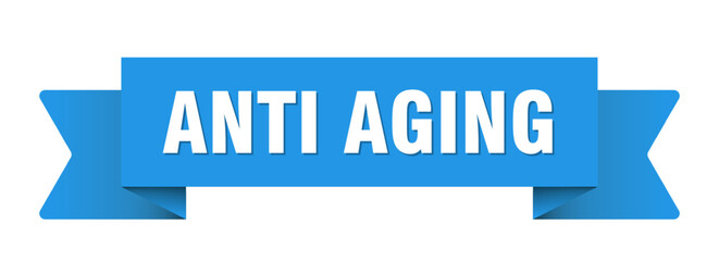 anti aging ribbon isolated on transparent background. anti aging ribbon