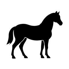silhouette of a horse