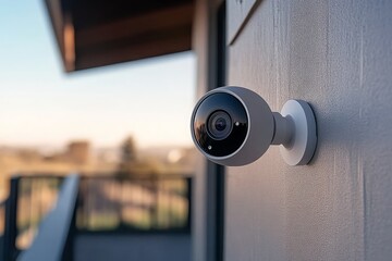security camera on a roof , keywords 