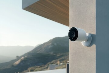 security camera on a roof