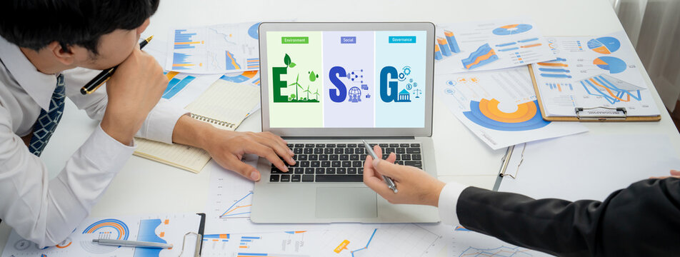ESG environmental social governance policy for brisk business to set a standard to achieve high ESG score