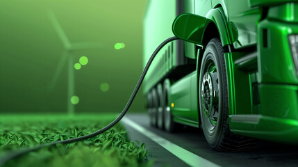 Eco-friendly logistics truck