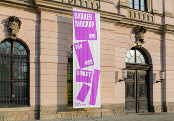 Tall Vertical Banner Mockup