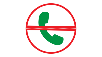 Vector Phone Icon with transparent background
