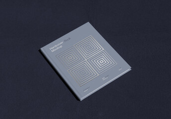Lying Hardcover Book Mockup