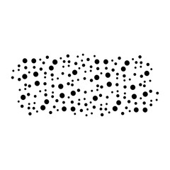 black and white transparent png round particle image