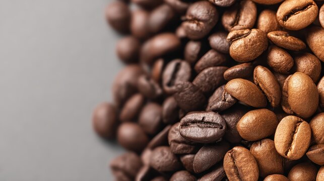 Premium roasted coffee beans featuring rich aroma, flavorful taste, organic and natural options, perfect for breakfast, gourmet beverages, and energy boost