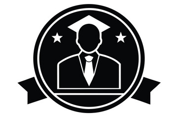 career guidance vector icon silhouette
