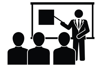 business presentation  vector icon silhouette