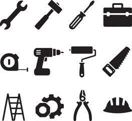  Tools & Maintenance Vector Icons