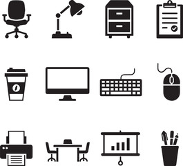 Workplace & Office Essentials Icons