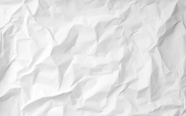 White Crumpled Paper Texture Background Clean white paper texture