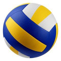Volleyball ball isolated on white background, full depth of field