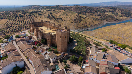 Castillo de Burgalimar construido por los omeyas en el municipio de Baños de la Encina, Andalucía
