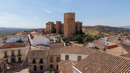 Castillo de Burgalimar construido por los omeyas en el municipio de Baños de la Encina, Andalucía