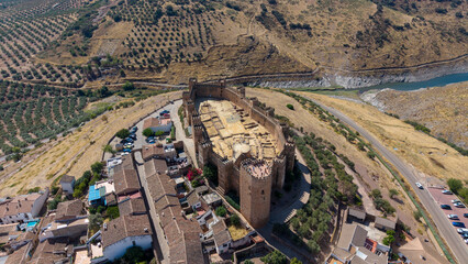 Castillo de Burgalimar construido por los omeyas en el municipio de Baños de la Encina, Andalucía