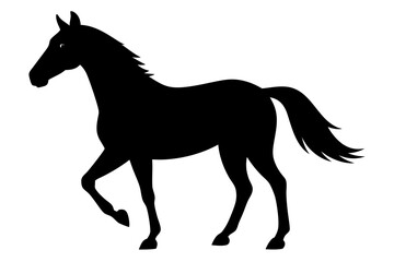 morgan horse silhouette, horse black symbol