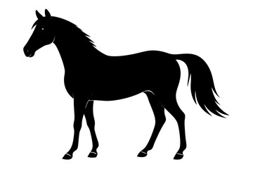 morgan horse silhouette, horse black symbol
