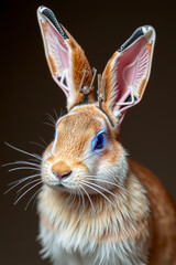 Obraz premium Bio-Bunny: The Glowing Cyborg Rabbit