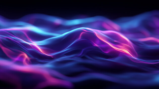 Soft luminous waves create a serene digital landscape that conveys calm interaction and intuitive interfaces while representing human centered technology and elegant information flow.
 - Powered by Adobe