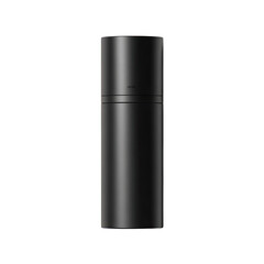 Black, modern, double-door refrigerator