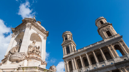 La place Saint Sulpice, Paris, France