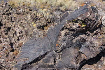 Basalt (Quaternary). Devils Orchard Nature Trail. Craters of the Moon National Monument & Preserve. Volcanic Field. Idaho's eastern Snake River Plain.	