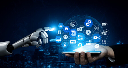 Artificial intelligence drives social media innovation, optimizing engagement and marketing. AI enhances social media analysis for targeted digital communication and impactful campaigns. Entice