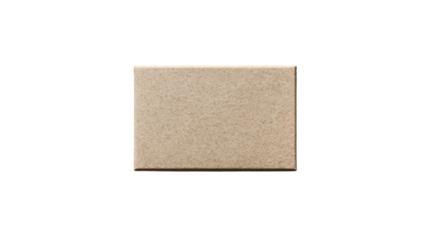 Light beige rectangular box, textured surface
