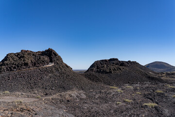Basalt (Quaternary). Spatter Cones. Craters of the Moon National Monument & Preserve. Volcanic Field. Idaho's eastern Snake River Plain. 