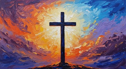 Jesus Christ Crucifixion and Resurrection Symbol of Hope