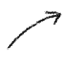 Hand made Hand-drawn arrow pointing right simple sketch style directional element for presentations and infographics Transparent Background