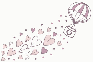 Soft pastel gradient heart pattern, aesthetic modern Valentine’s Day 2026 vector, minimalist romantic background for decor, cards, and social templates.
