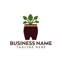 Modern vibrant plant logo design with Tob Plant