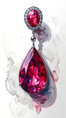 Red gemstone pendant